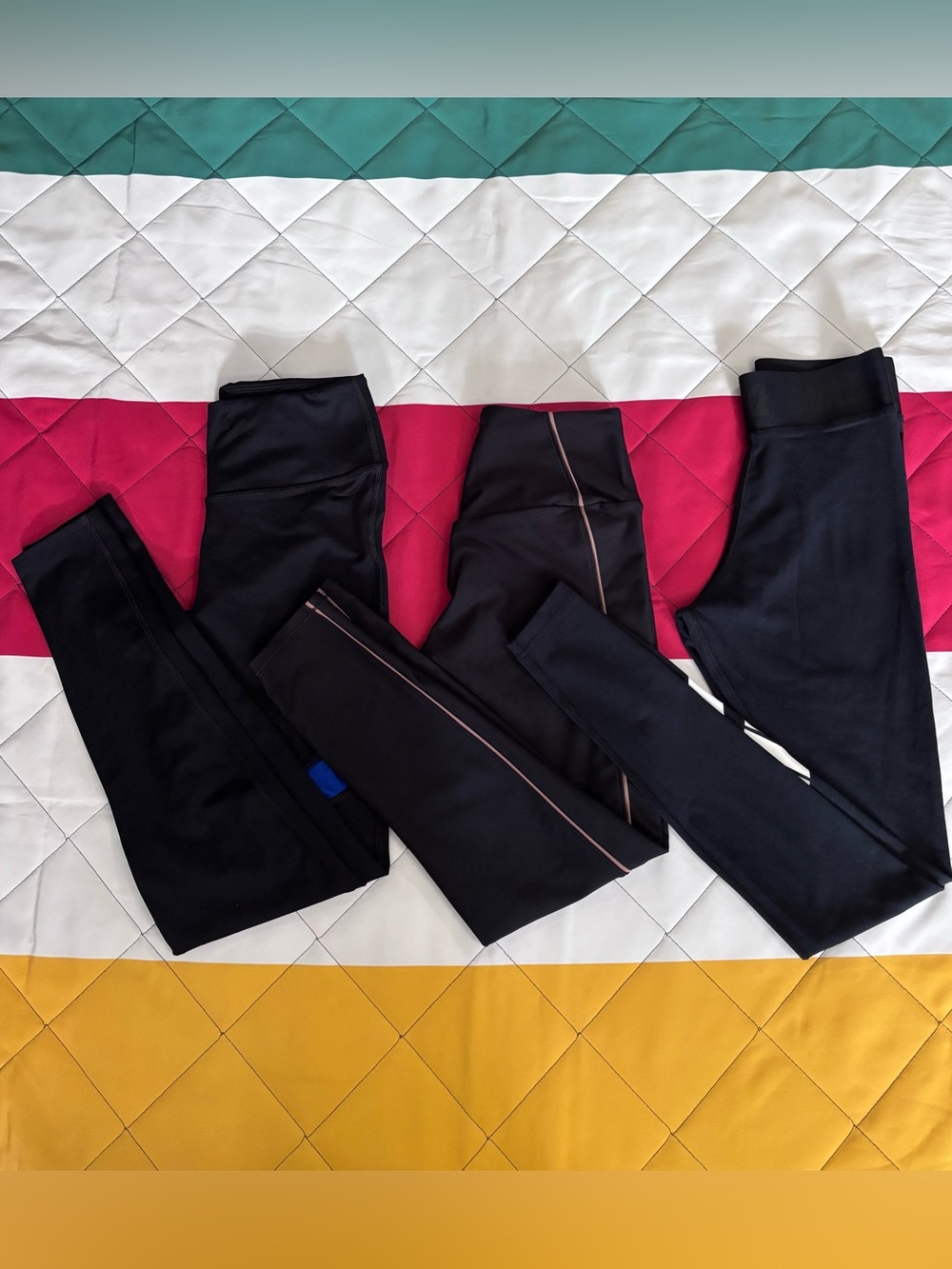 YPB BUNDLE- 3 High-Waist Black Performance Leggings - Everyday Active Comfort